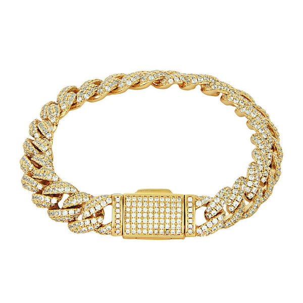 8.5mm Cuban Bracelet - Gold