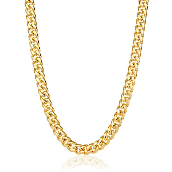 10mm Miami Cuban Chain - Gold