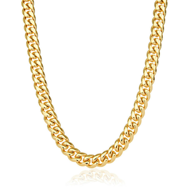 12mm Miami Cuban Chain - Gold