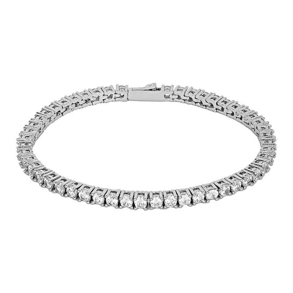 3mm Tennis Bracelet - White Gold