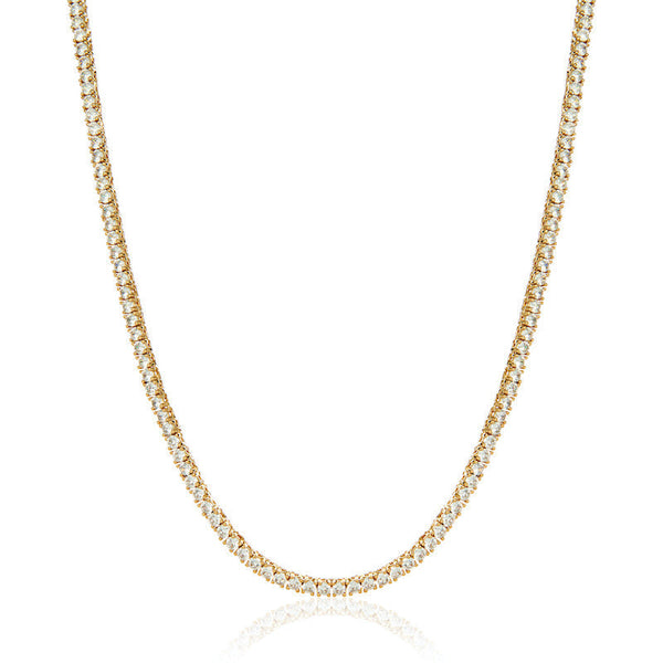 3mm Tennis Chain - Gold