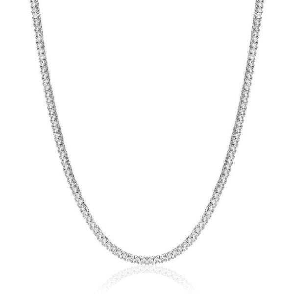 3mm Tennis Chain - White Gold