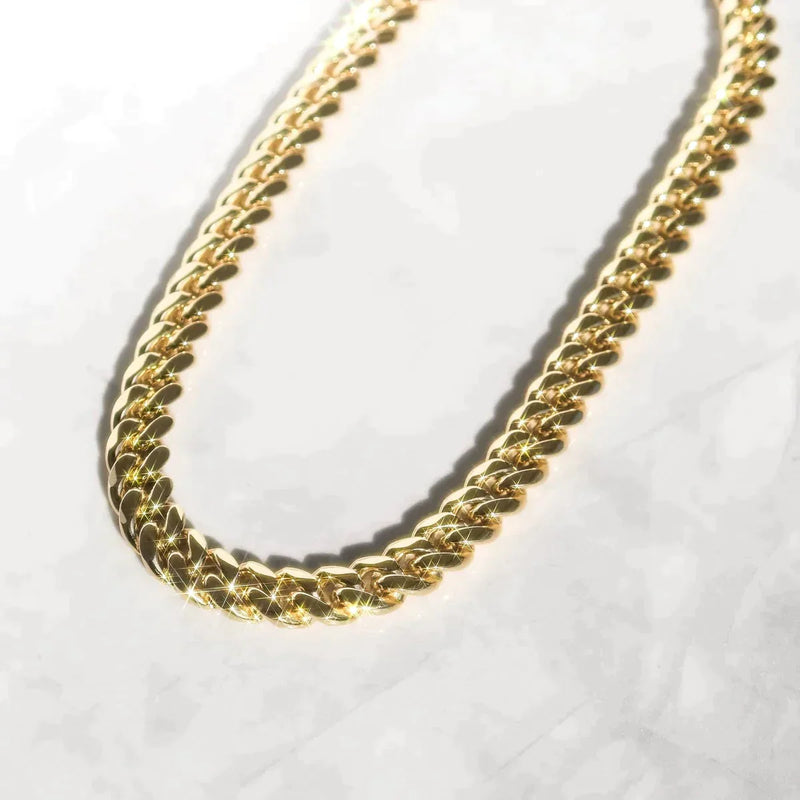 12mm Miami Cuban Chain - Gold