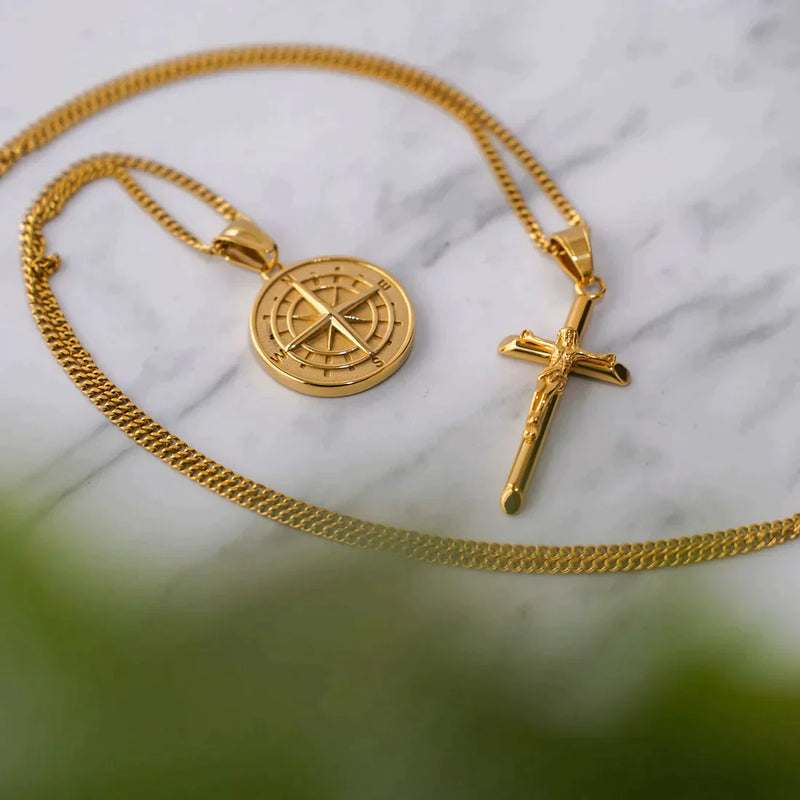 Compass Pendant - Gold