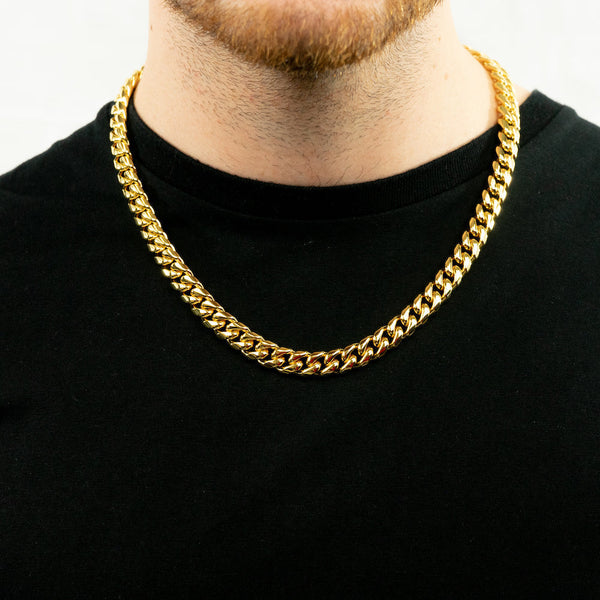 10mm Miami Cuban Chain - Gold