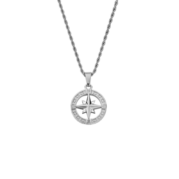 North Star Pendant - White Gold