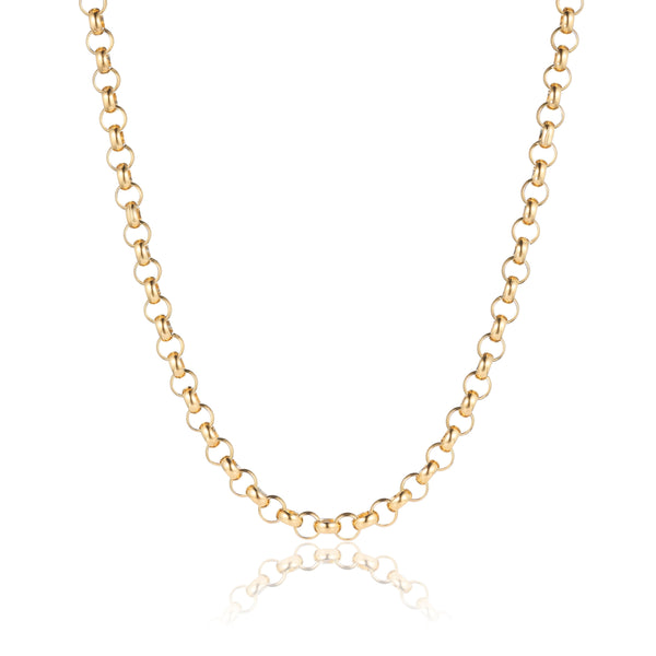 8mm Belcher Chain -Gold