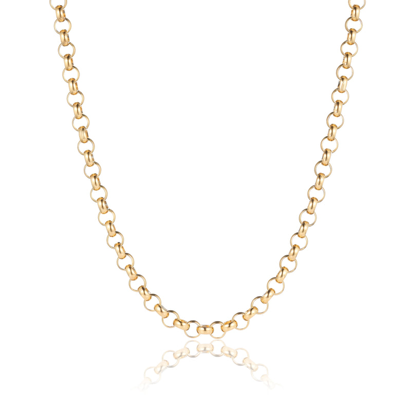 8mm Belcher Chain -Gold