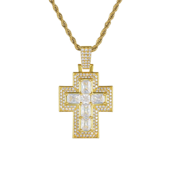 Romeo Cross Pendant - Gold