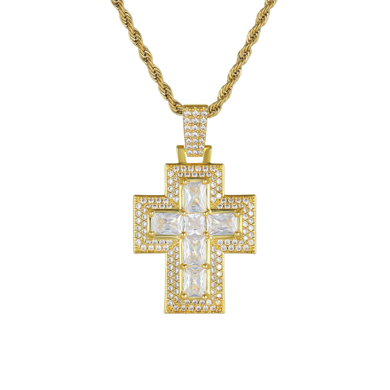 Romeo Cross Pendant - Gold