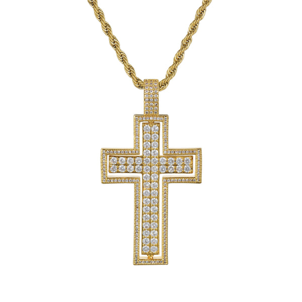 Spinning Cross Pendant - Gold