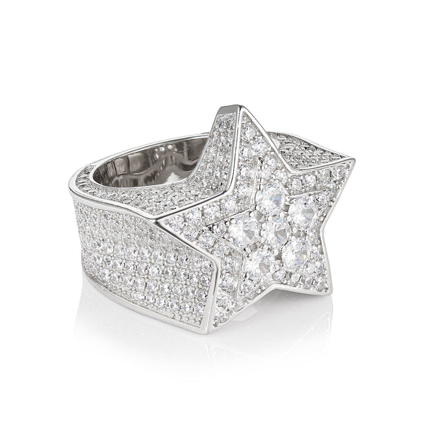 Star Ring - White Gold