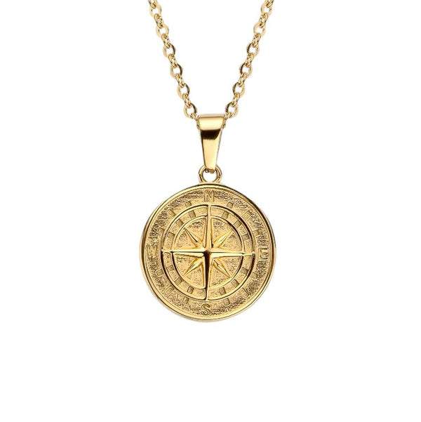 Compass Pendant - Gold